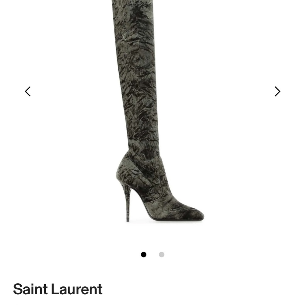 New Saint Laurent Ella thigh high boots 37 - Picture 3 of 3